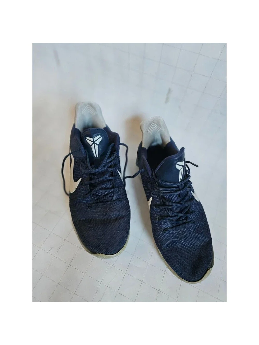 Nike Kobe A.D. Basketball Shoes Youth 6Y Midnight Navy White
